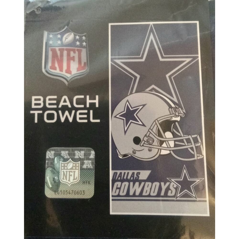 Dallas Cowboys NFL Beach Towel 28" X 58" 100% Cotton